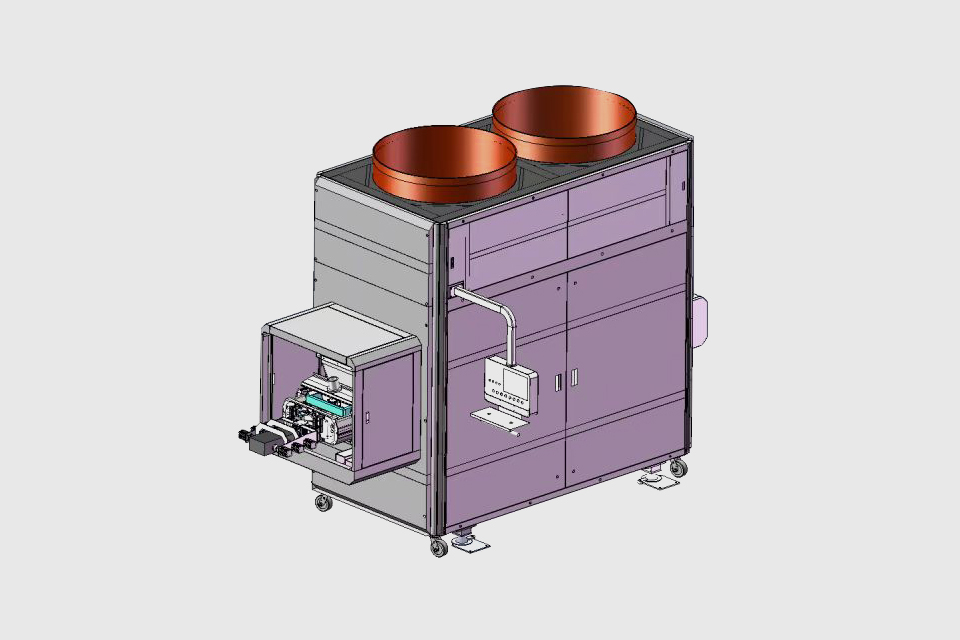 Fully automatic brick distribution and retrieval integrated machine (Double silo type)