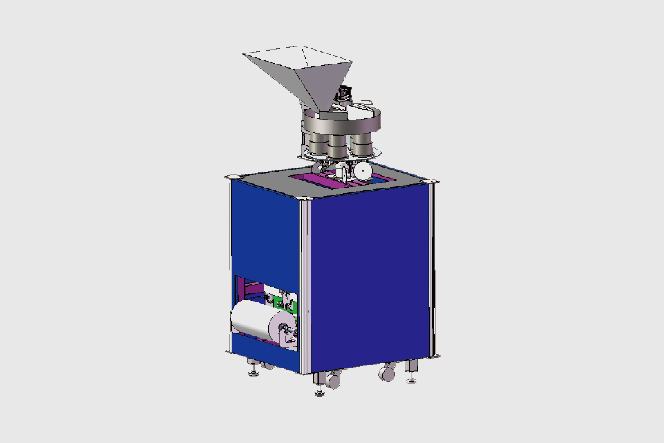 Weighing and packaging machine